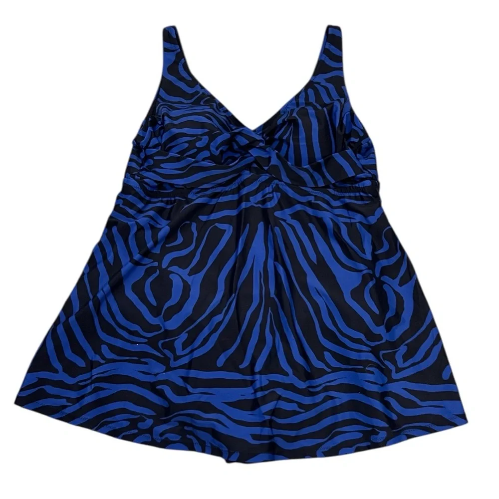 $134 NWT NEW Raisins Curve Women’s Swimsuit‎ Swim Navy Black 22W Lucia Swimsuit